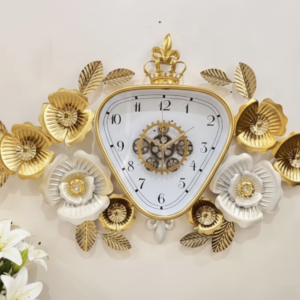 Ys 1131 Crown & Petal Luxe Wall Clock