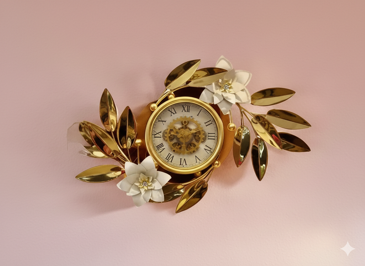 Ys 1138 The Gilded Petal Clock
