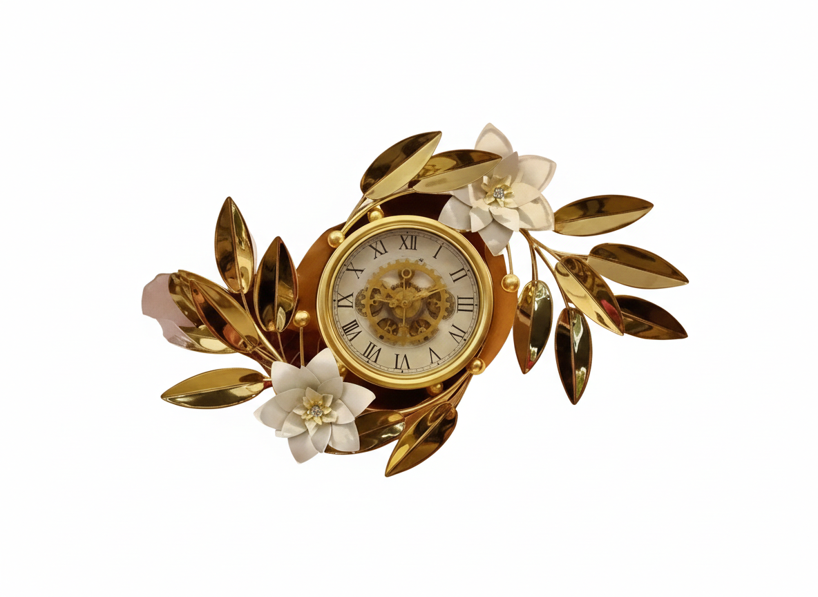 Ys 1138 The Gilded Petal Clock - Image 2