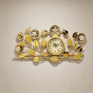 Ys1141 The Gilded Petal Clock