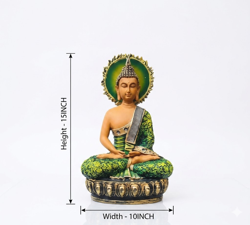 001 ( Serene Buddha Green Aura Idol ) - Image 2