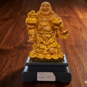 1103 ( Golden Laughing Buddha Prosperity Idol with Wealth Symbols )