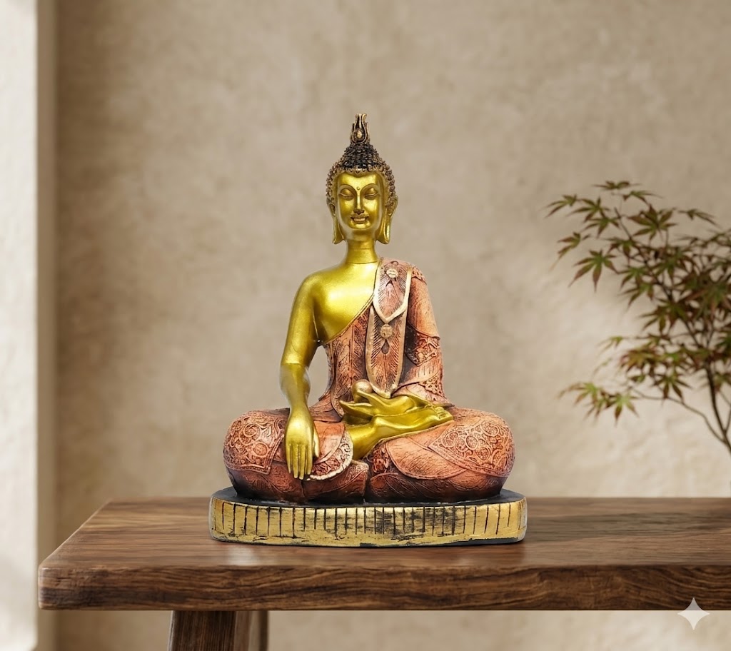 2002 ( Golden Meditating Buddha Statue )