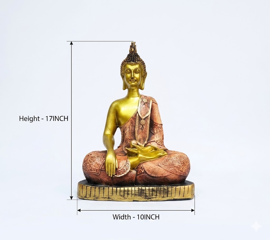 2002 ( Golden Meditating Buddha Statue ) - Image 2