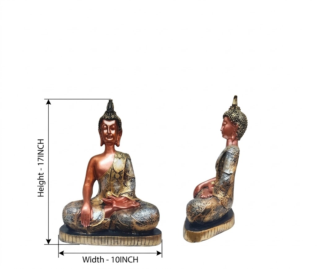 2003 ( Antique Finish Meditating Buddha ) - Image 2
