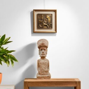 2937 ( Handcrafted Tribal Terracotta Human Figurine – Rustic Ethnic Showpiece )