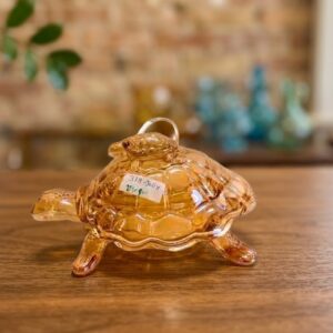 318-JOLLY ( Golden Crystal Turtle Decorative Showpiece )