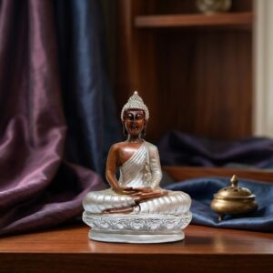 3528 ( Serene Meditating Buddha Idol (Decorative Spiritual Sculpture) )