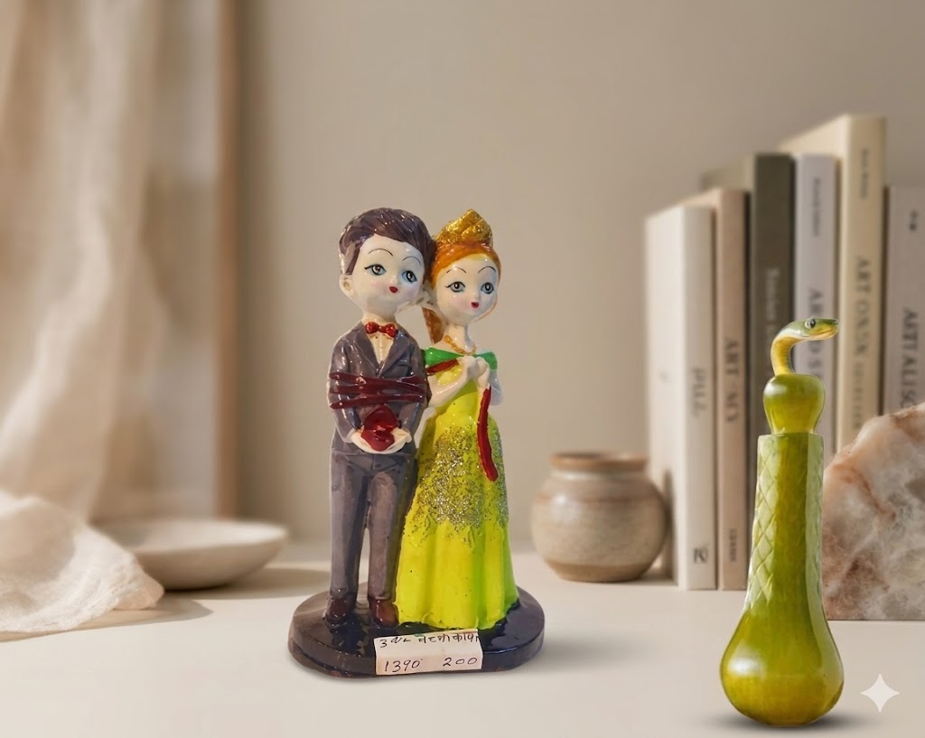 3NO BACCHA COUPLE ( Sweet Childhood Couple Showpiece – Innocent Love Figurine )