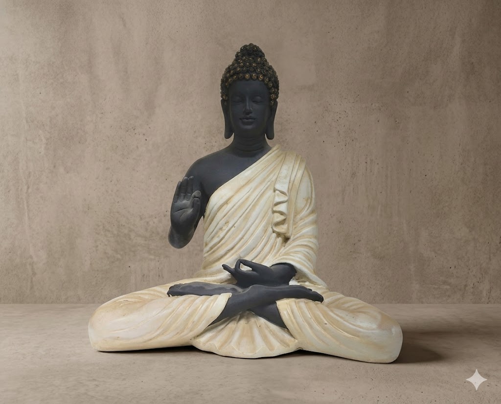4002 ( Peaceful Meditating Buddha Idol (Dual Tone Finish) )