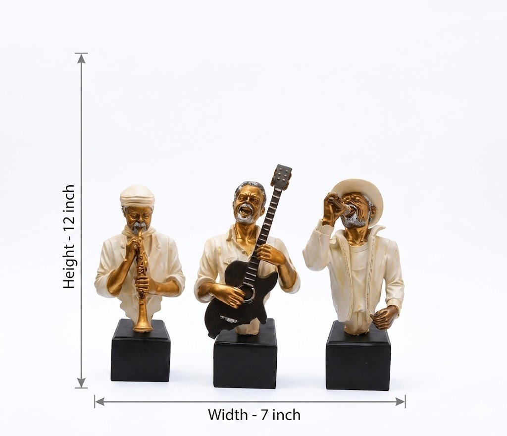 4026 ( The Jazz Trio: Premium Handcrafted Musician Busts ) - Image 2