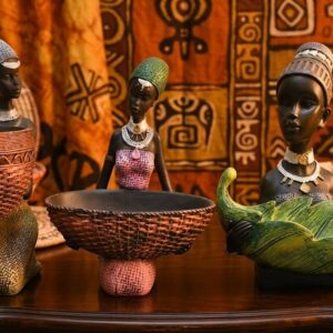 517 Nigro doll ( Elegant Tribal Lady Decorative Bowl )