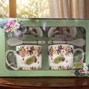 567 ( Elegant Floral Couple Mug & Spoon Gift Set ) Pcs/Ctn.36 (Copy)