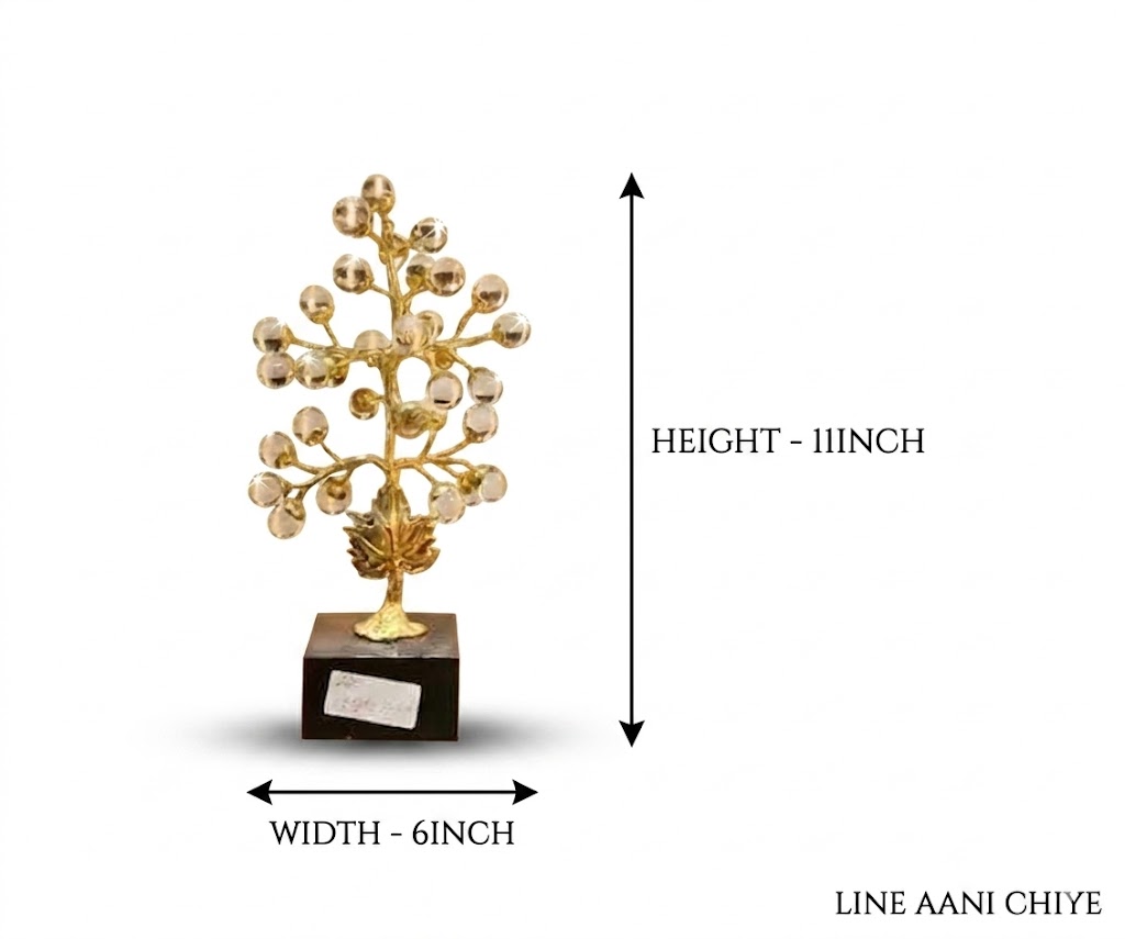 720 ( Golden Crystal Tree Decorative Showpiece ) - Image 2