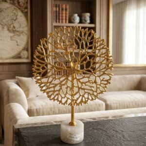 724 ( Golden Tree of Life Artistic Table Décor Sculpture )