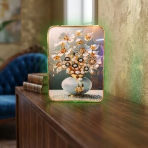 (Elegant Floral Resin Wall Frame)