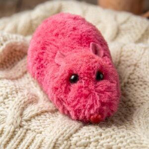 1126 (Fluffy Pink Mouse Soft Toy)