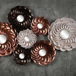 11 S.E ( Elegant Spiral Floral Metal Wall Art )