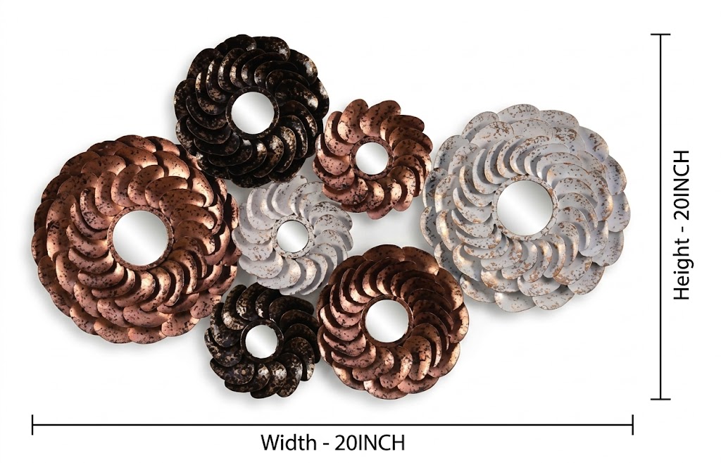 11 S.E ( Elegant Spiral Floral Metal Wall Art ) - Image 2