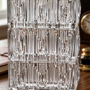 1105 (Modern Crystal Block Glass Flower Vase)