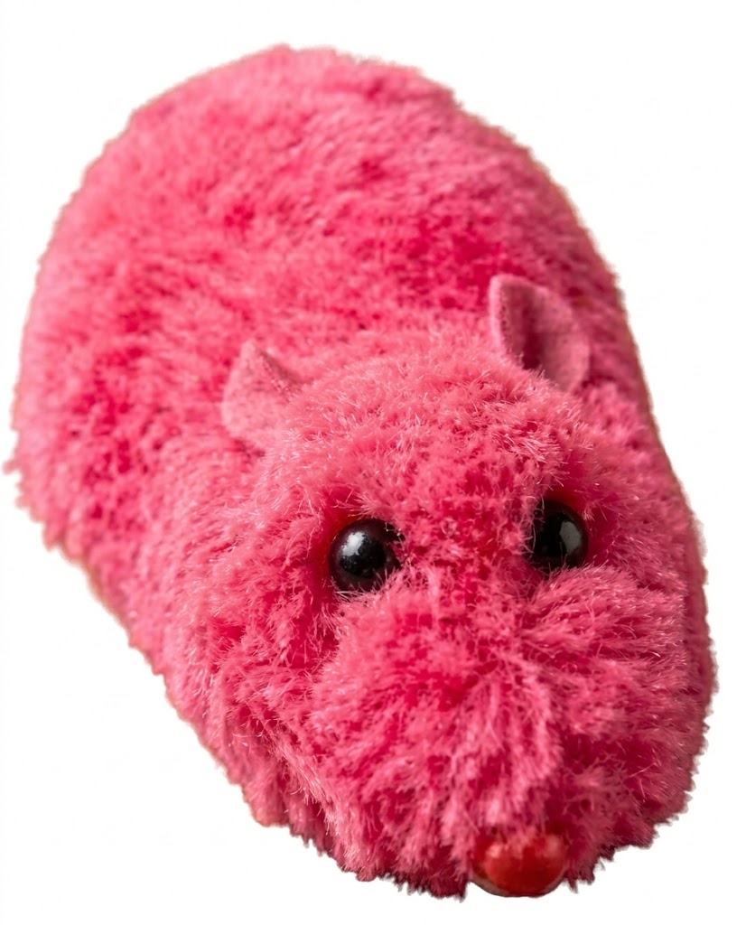 1126 (Fluffy Pink Mouse Soft Toy) - Image 2