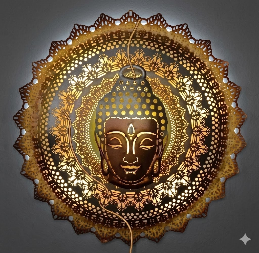 116NO ( Divine Buddha Mandala LED Wall Art )