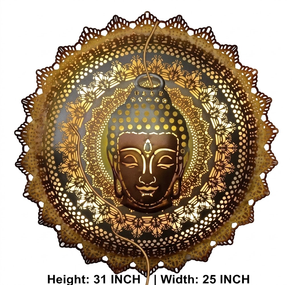 116NO ( Divine Buddha Mandala LED Wall Art ) - Image 2