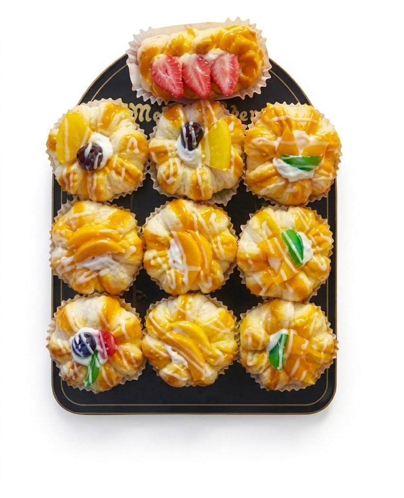 1227 ( Assorted Fruit Pastry Magnetic Memo Holders ) - Image 2