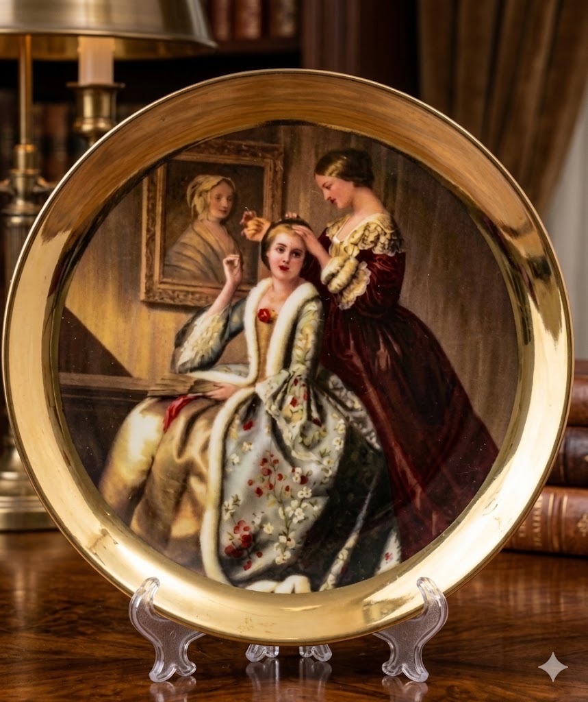 1241 (Royal Vintage Victorian Art Decorative Display Plate)