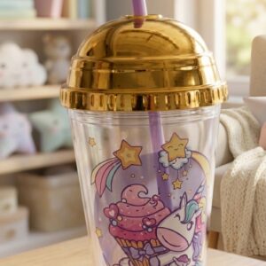 1271 (Golden Unicorn Fantasy Sipper Cup)