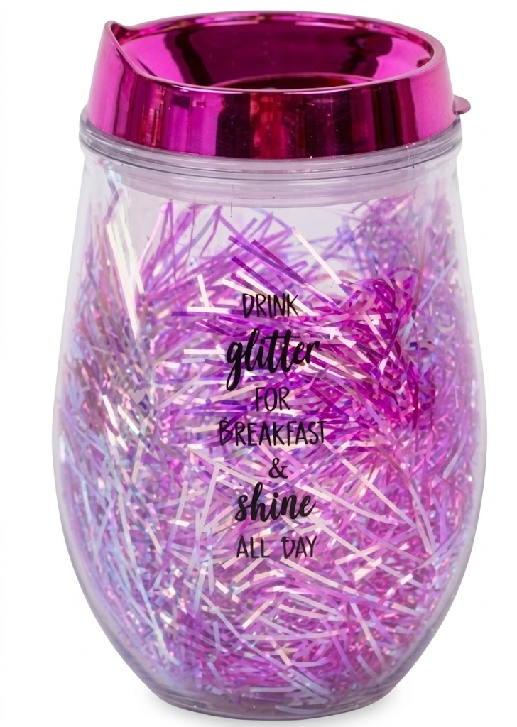 1282 (Glitter Glow Motivational Sipper Cup) - Image 2