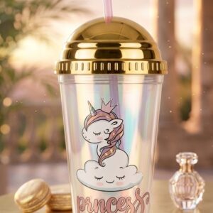 1288 ( Holographic Princess Unicorn Dome Tumbler )