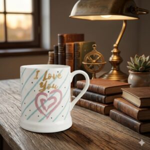 1375 (I Love You” Heart Accent Ceramic Mug)