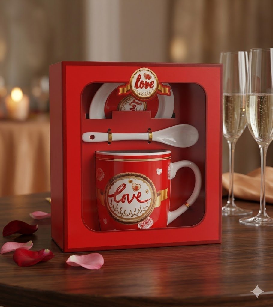 1391 (Elegant Love Celebration Mug Gift Set)