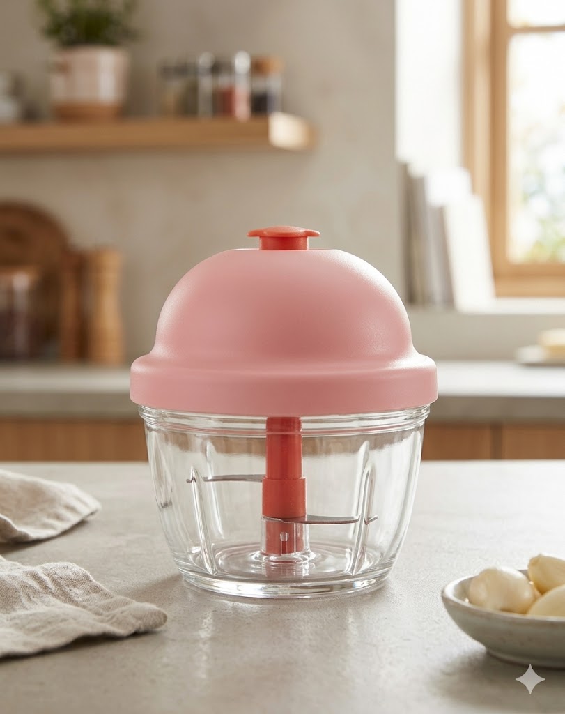 1441 (Premium Hand-Pull Glass Food Chopper)