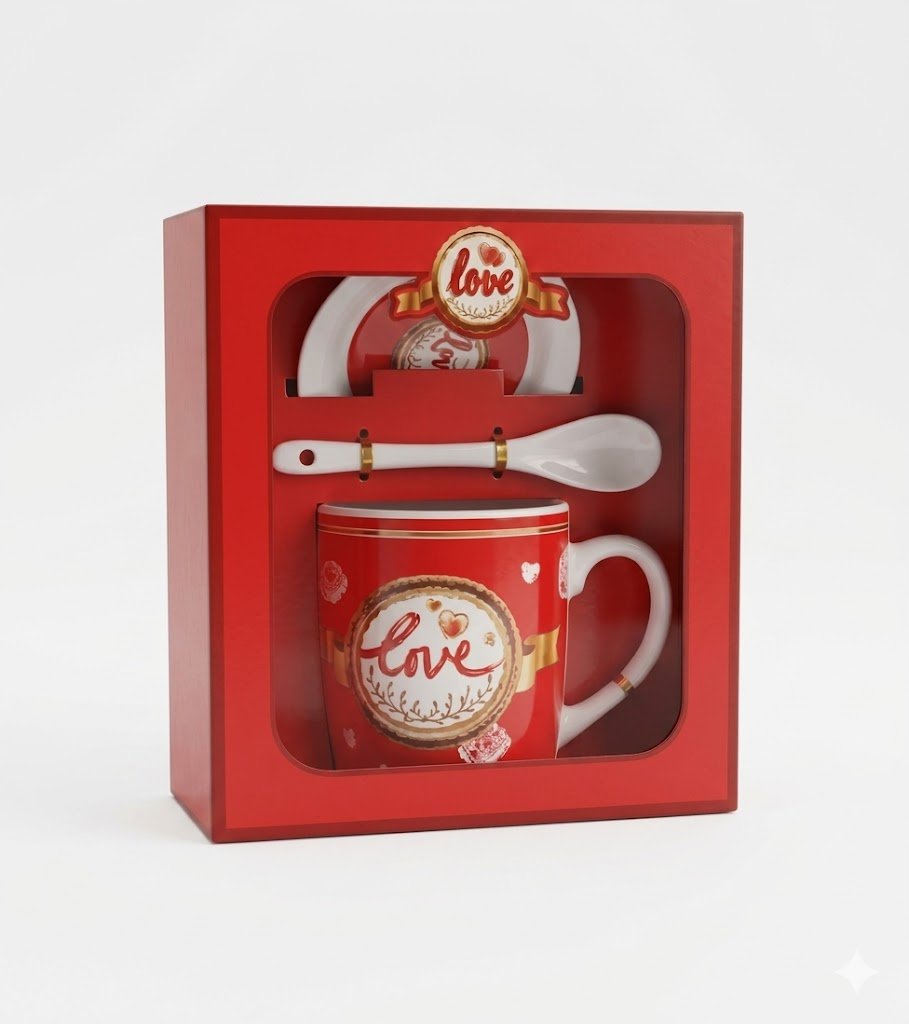 1391 (Elegant Love Celebration Mug Gift Set) - Image 2