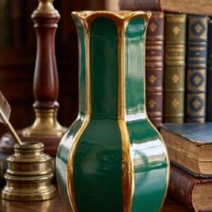 1747 (Royal Emerald Green Ceramic Decorative Vase)