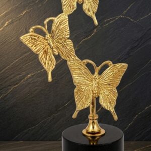 1847 ( Golden Butterfly Decorative Table Metal Art Sculpture