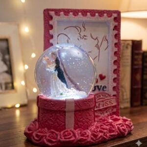 1848 (Romantic Keepsake Snow Globe – Eternal Love Couple Figurine)