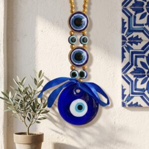 1899 (Golden Bead Evil Eye Harmony Hanging)