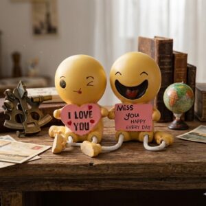 8542 (Happy Love Emoji Couple Figurines)