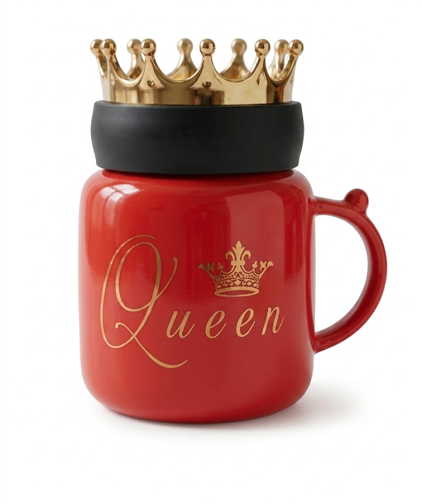 5388 (Royal Crown “Queen” Mug – Luxury Ceramic Coffee Cup) - Image 2