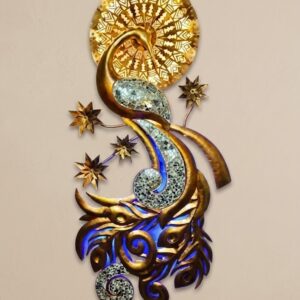 225 ( Royal Peacock Mosaic LED Wall Art )