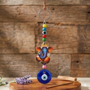 3467 (Ganesha Blessing Evil Eye Keychain)