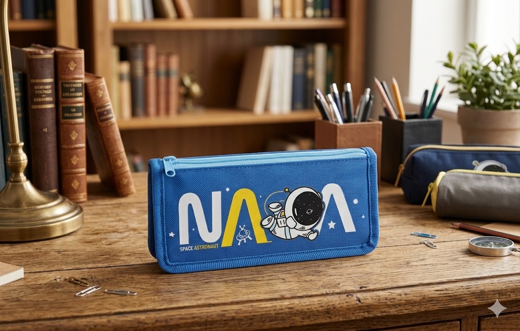 2771 (Space Explorer Astronaut Printed Pencil Pouch)