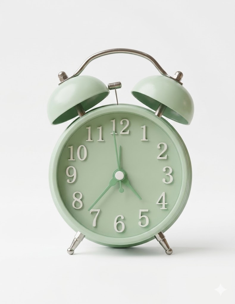2821 (Mint Vintage Twin-Bell Alarm Clock) - Image 2