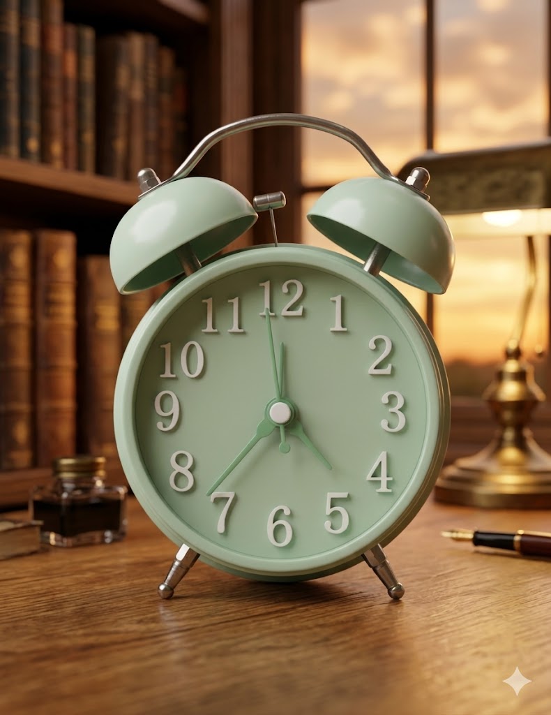 2821 (Mint Vintage Twin-Bell Alarm Clock)