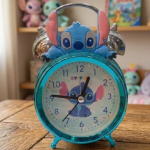 2923 (Cute Stitch Twin Bell Kids Alarm Clock)