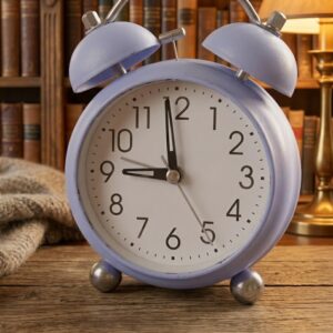 3042 (Lavender Classic Twin-Bell Alarm Clock)