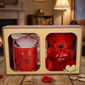 3236 (Romantic Love Mug & Teddy Gift Box Set)